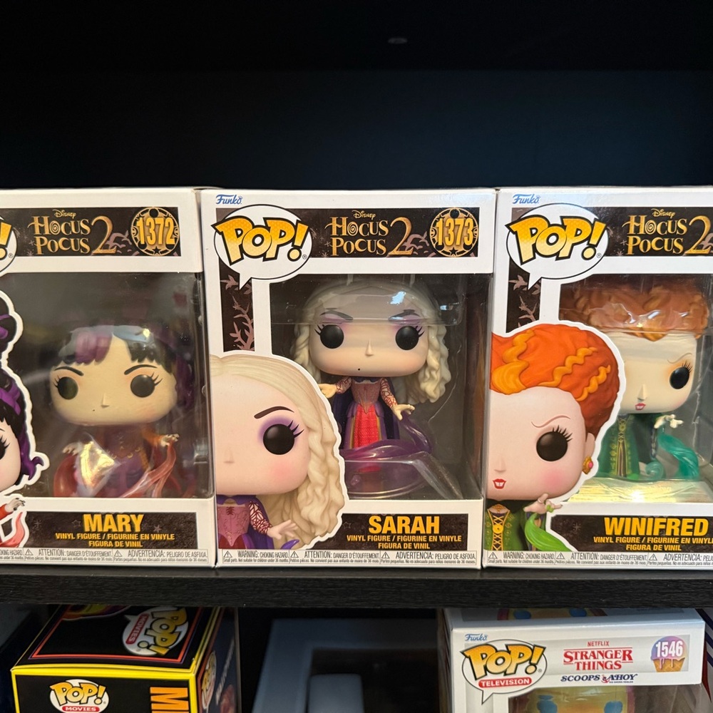 Funko Pop! Vinyl Hocus Pocus 2 - Mary #1372, Sarah #1373, Winifred #1374 Figures